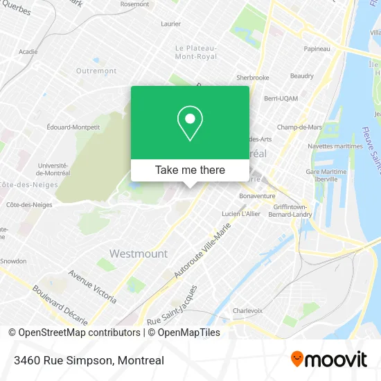 3460 Rue Simpson map