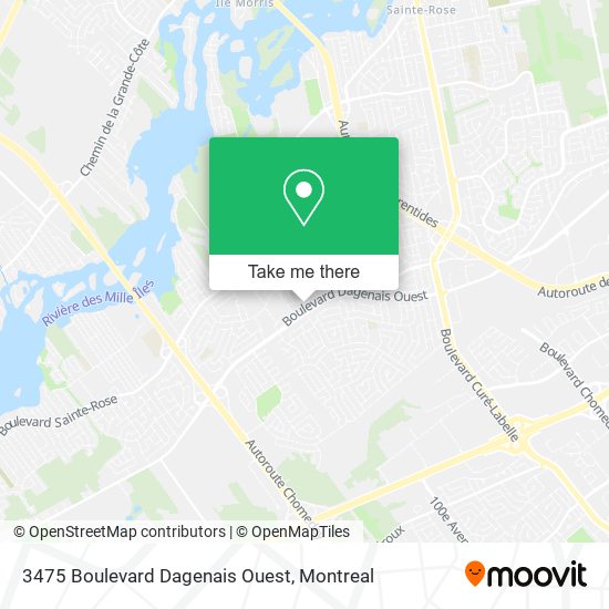 3475 Boulevard Dagenais Ouest map