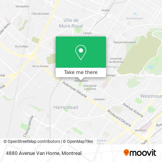 4880 Avenue Van Horne map