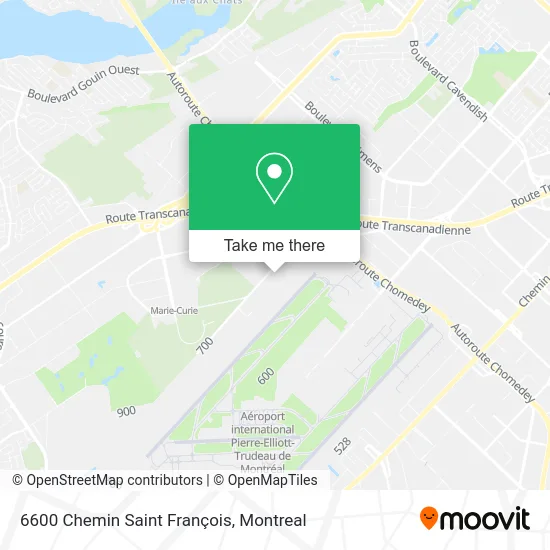 6600 Chemin Saint François map