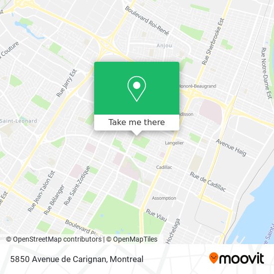 5850 Avenue de Carignan map