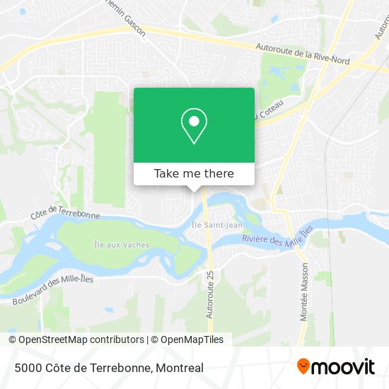5000 Côte de Terrebonne map