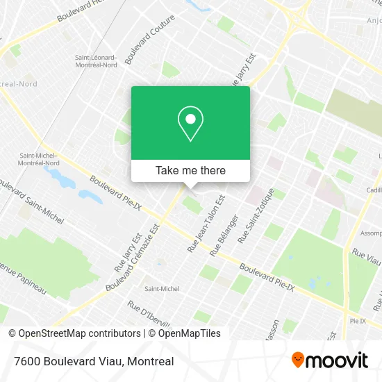 7600 Boulevard Viau map