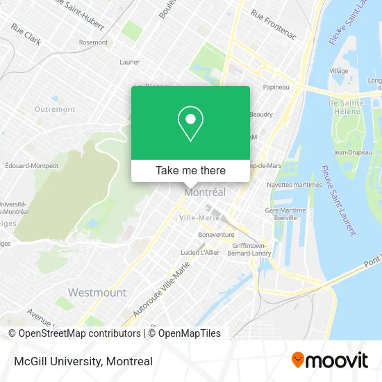 McGill University map