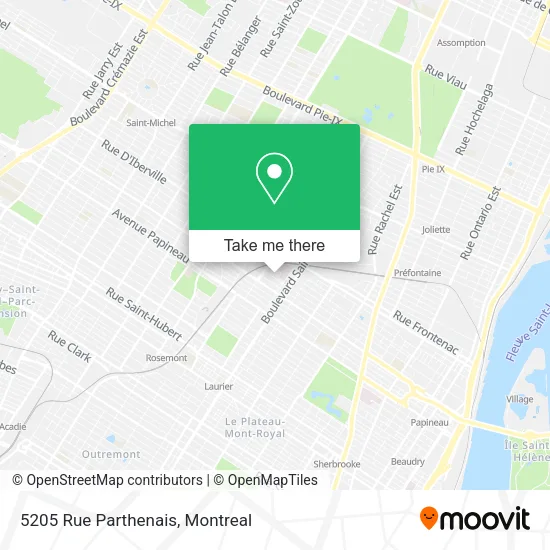 5205 Rue Parthenais map
