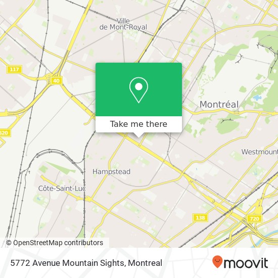 5772 Avenue Mountain Sights map