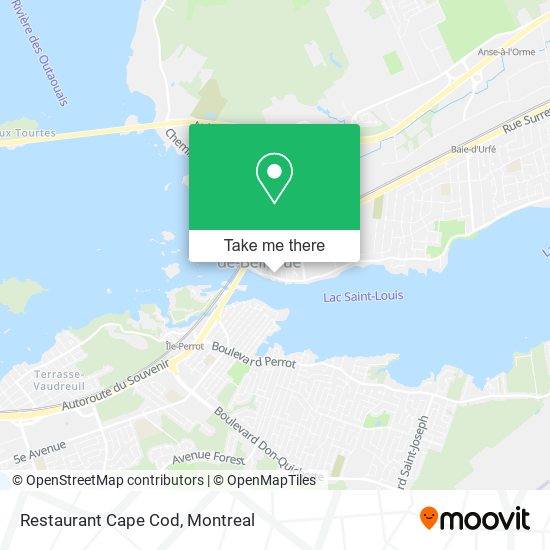 Restaurant Cape Cod map