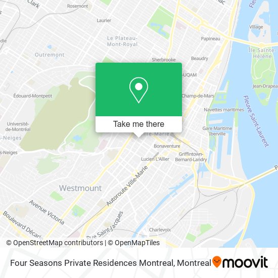 Four Seasons Private Residences Montreal map