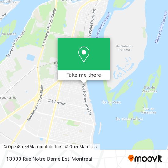 13900 Rue Notre-Dame Est map