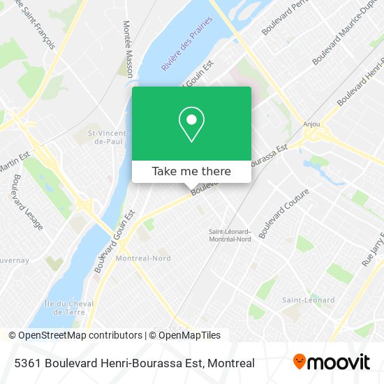 5361 Boulevard Henri-Bourassa Est map