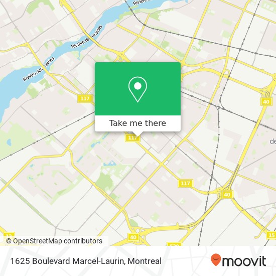 1625 Boulevard Marcel-Laurin map