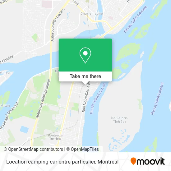 Location camping-car entre particulier map