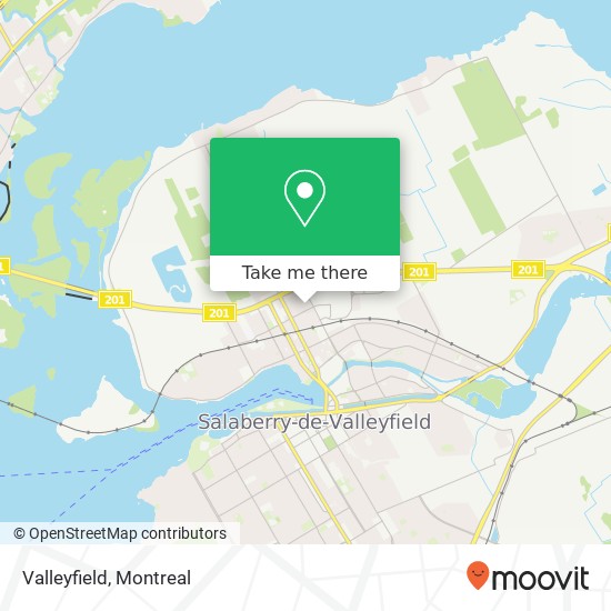 Valleyfield map