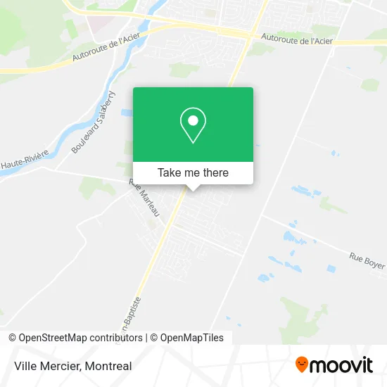 Ville Mercier map