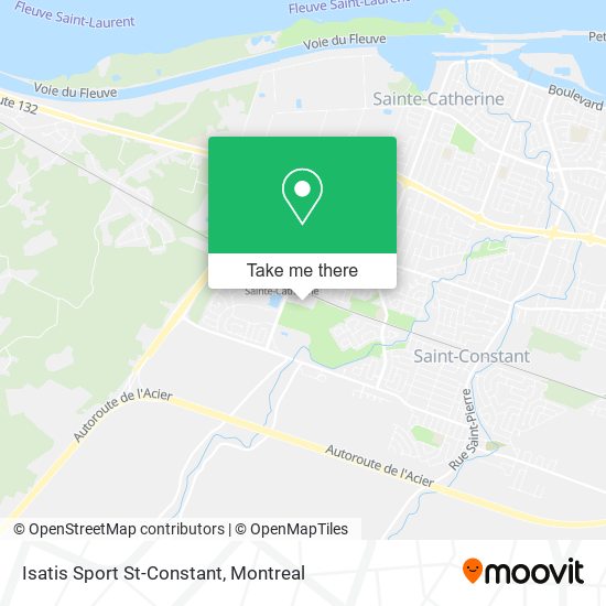 Isatis Sport St-Constant map