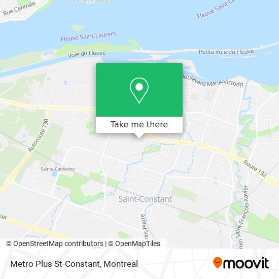 Metro Plus St-Constant map