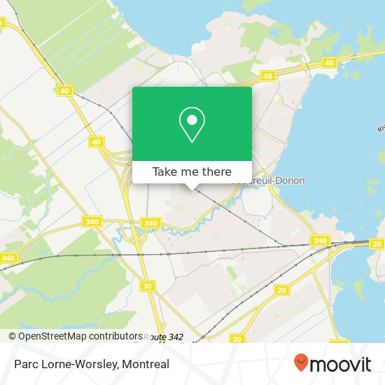 Parc Lorne-Worsley map