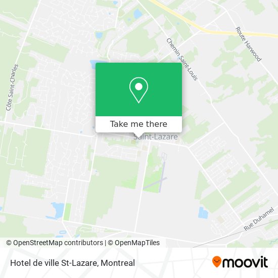 Hotel de ville St-Lazare map