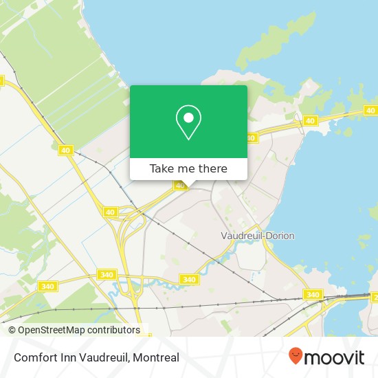 Comfort Inn Vaudreuil map