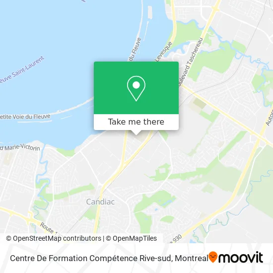 Centre De Formation Compétence Rive-sud map