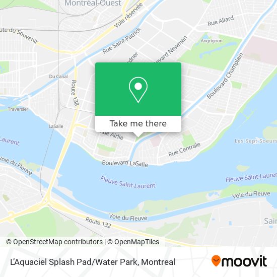 L’Aquaciel Splash Pad / Water Park map