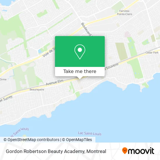 Gordon Robertson Beauty Academy map