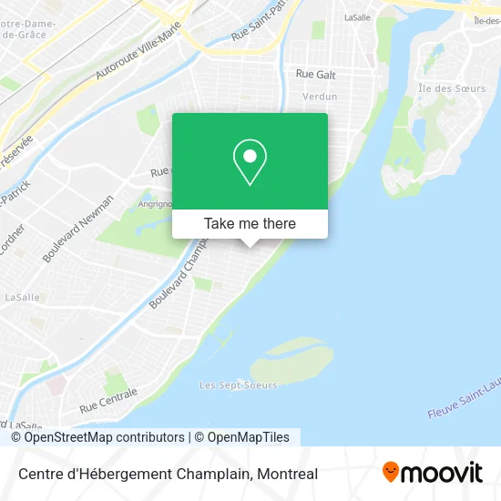 Centre d'Hébergement Champlain map