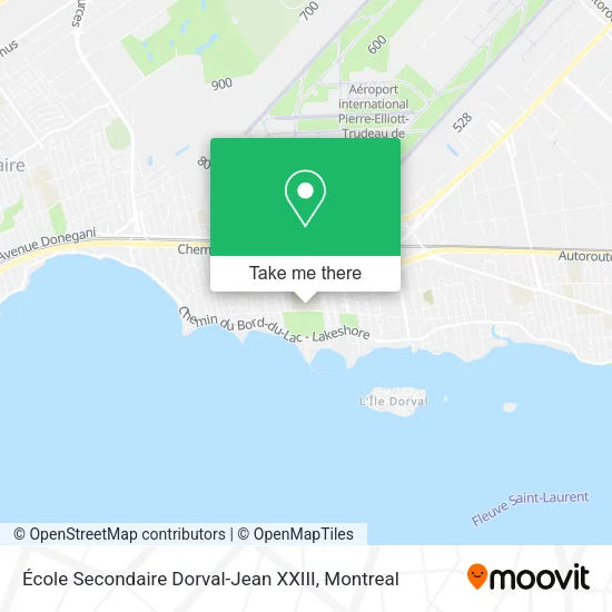 École Secondaire Dorval-Jean XXIII map