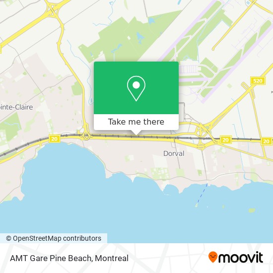 AMT Gare Pine Beach map