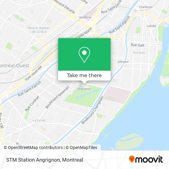 STM Station Angrignon map