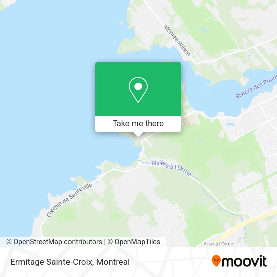 Ermitage Sainte-Croix map