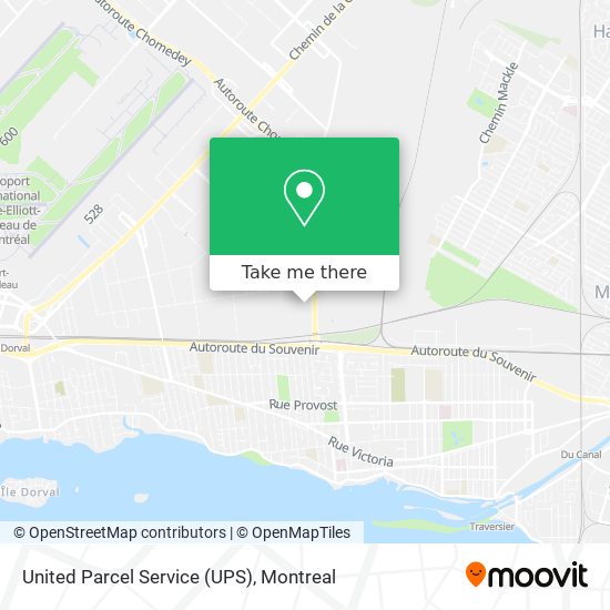 United Parcel Service (UPS) map