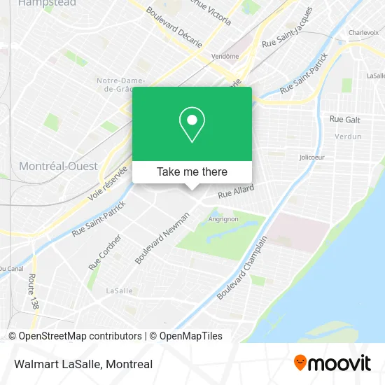 Walmart LaSalle map