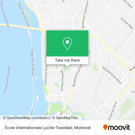 École internationale Lucille-Teasdale map