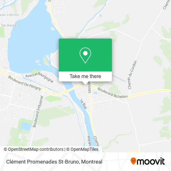Clément Promenades St-Bruno map