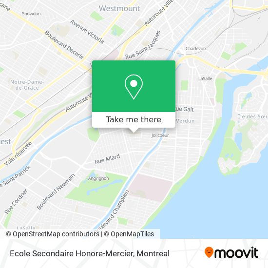 Ecole Secondaire Honore-Mercier map