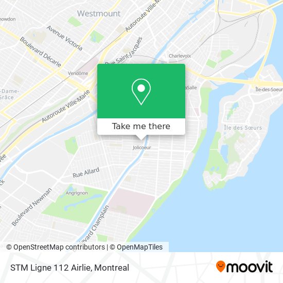 STM Ligne 112 Airlie map