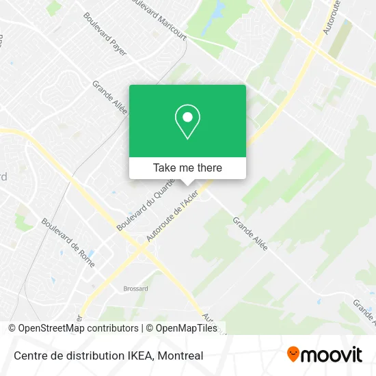 Centre de distribution IKEA map