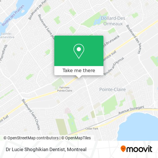 Dr Lucie Shoghikian Dentist map