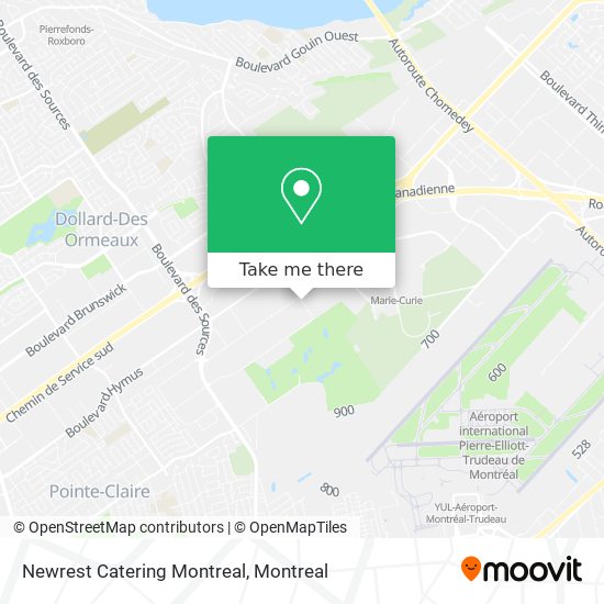 Newrest Catering Montreal map