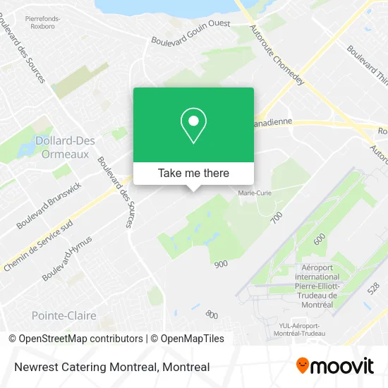 Newrest Catering Montreal map