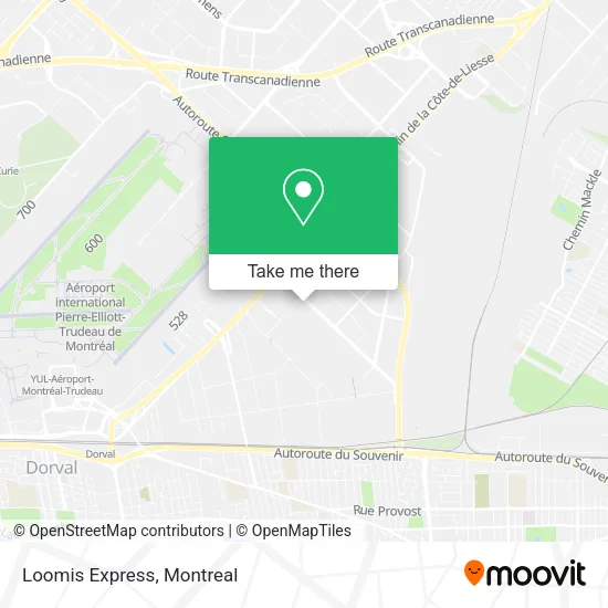 Loomis Express map