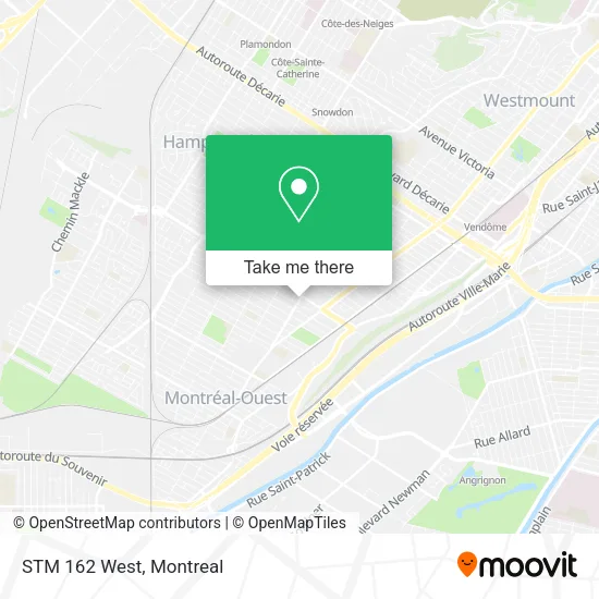 STM 162 West map