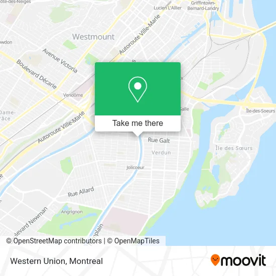 Western Union map