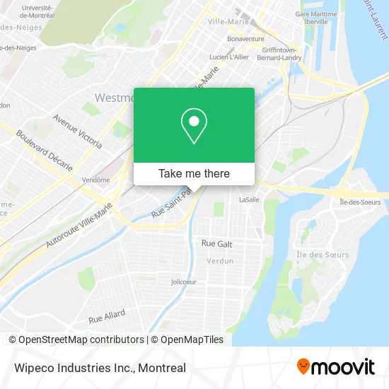 Wipeco Industries Inc. map