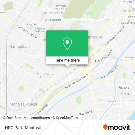 NDG Park map
