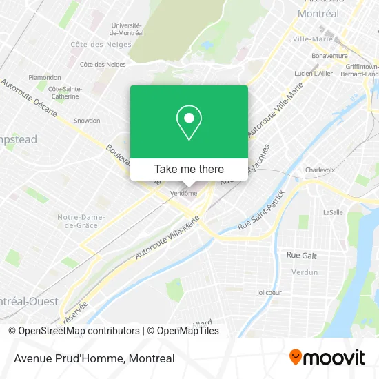 Avenue Prud'Homme map