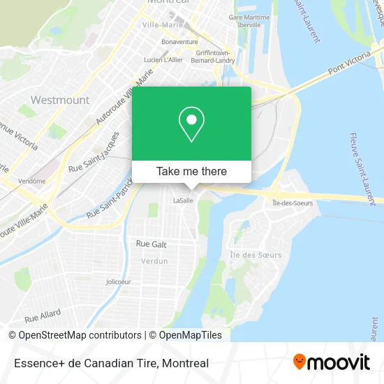 Essence+ de Canadian Tire map
