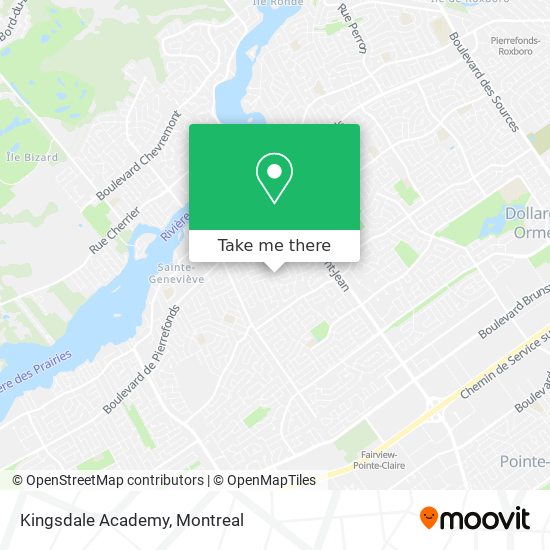 Kingsdale Academy map