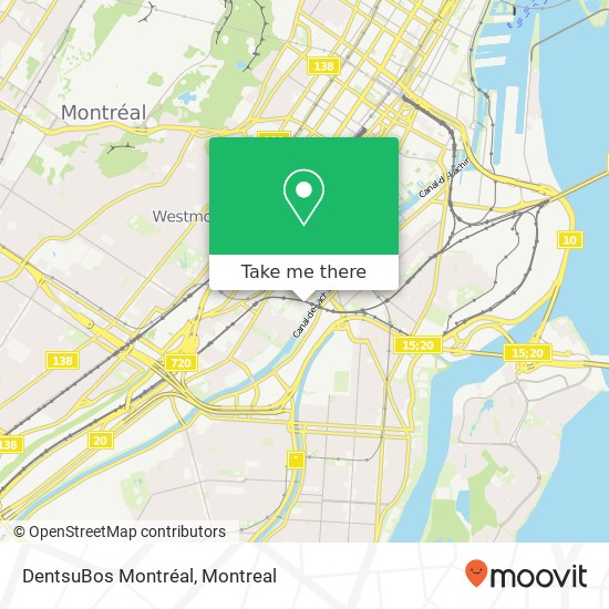 DentsuBos Montréal map
